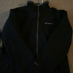 Black Columbia zip up jackets men’s